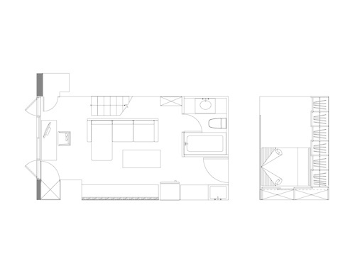 Apartment Wu / Xinyi Dist., Taipei, Taiwan. / 36sqm #interior #small #design #space #taiwan