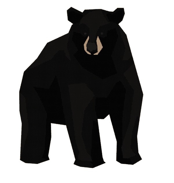 Mr Black Bear #vector #black #illustration #gif #bear #animal