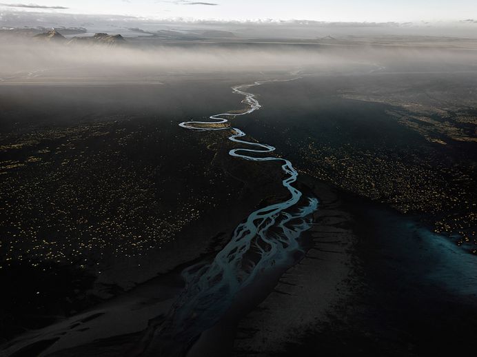 Dyralaekir River on Myrdalssandur Iceland, 2012