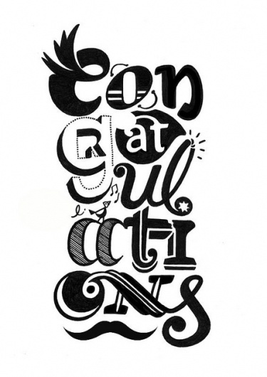 Congrat's sampler | Flickr - Photo Sharing! #typography #type #lettering