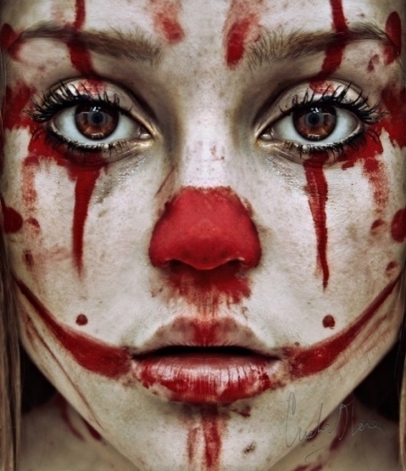 Piccsy :: trauma. #clown #sad #up #make
