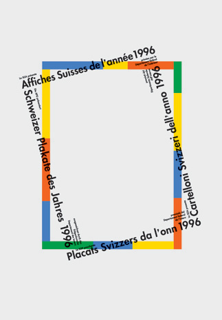 Rosmarie Tissi — Swiss Posters of the Year, exhibition poster (1996) #design #poster #typography