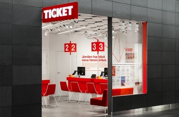 BVD — Ticket #bold #travel #dots #signage #retail #numbers #helvetica #typography