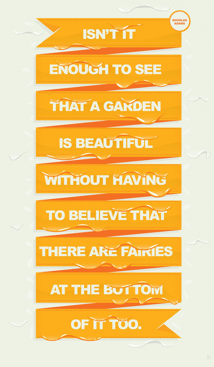 Beautiful Garden by whatthehell123456789 #design #graphic #poster #typography