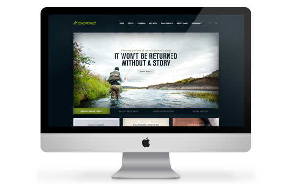 Sage Fly Fishing on Web Design Served #web