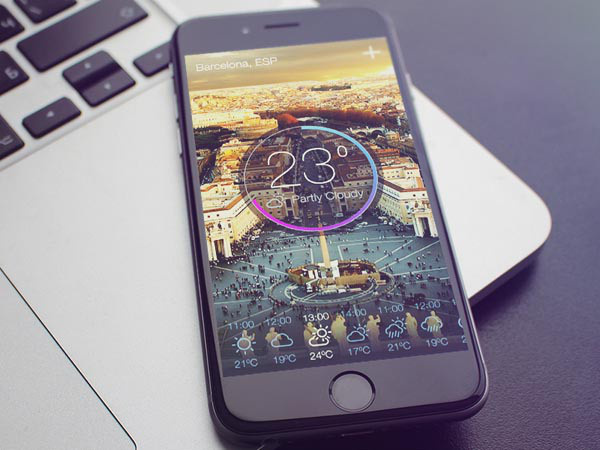 Weather Mobile App UI for Inspiration