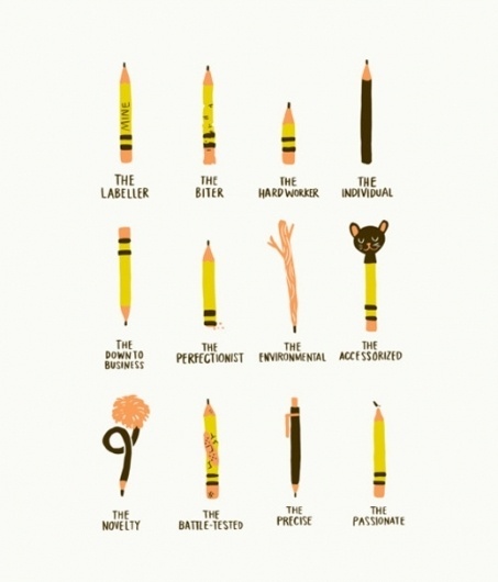 Quill & Fox Design: Una joya en papelería | 3 deseos y medio | Blog #illustration #yellow #pencil #poster