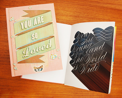 You Are So Loved #pink #wood #card #typography