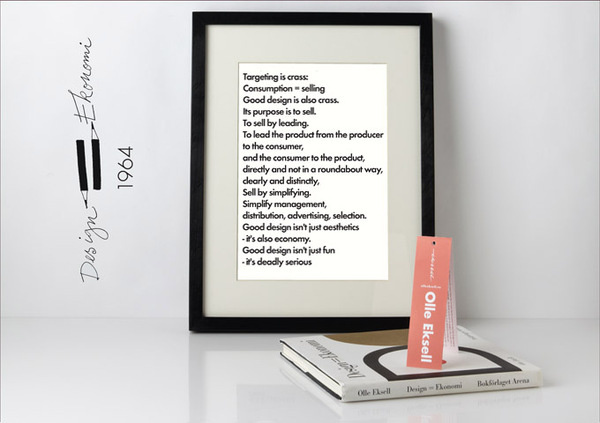 Design=ekonomi #eksell #olle