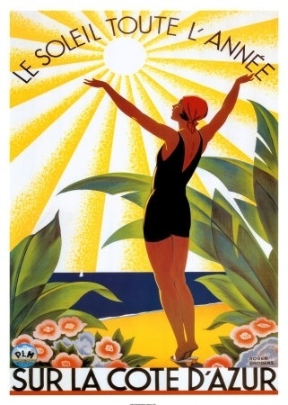 roger-broders-soleil-toute-lannee.jpg 321×450 pixels #dazur #france #roger #travel #poster #cote #broders