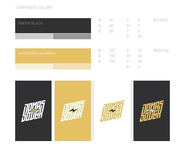 Personal Rebranding Jonas Soder #mark #brand #lightning #bolt #logo