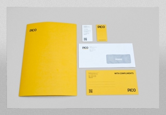 Pico #immage #branding #business #print #yellow #letterpress #corporate #identity #logo