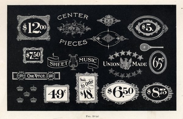 designs furnished on embossed paper.jpg (3050×2000) #icon #vintage #typography