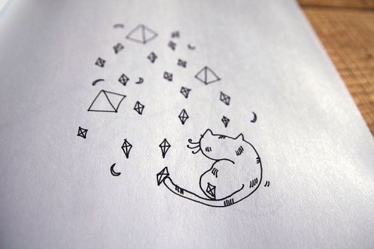 Blue Notes* : /// #blue #illustration #frompamm #notes