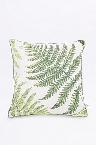 Fern Print Cushion, Urban Outfitters