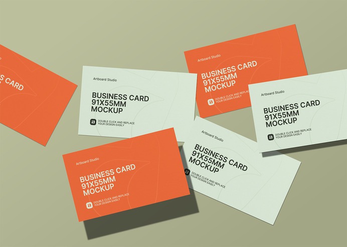 Business card mockup scene #business #card #mockup #paper #print #brand #identity #logo