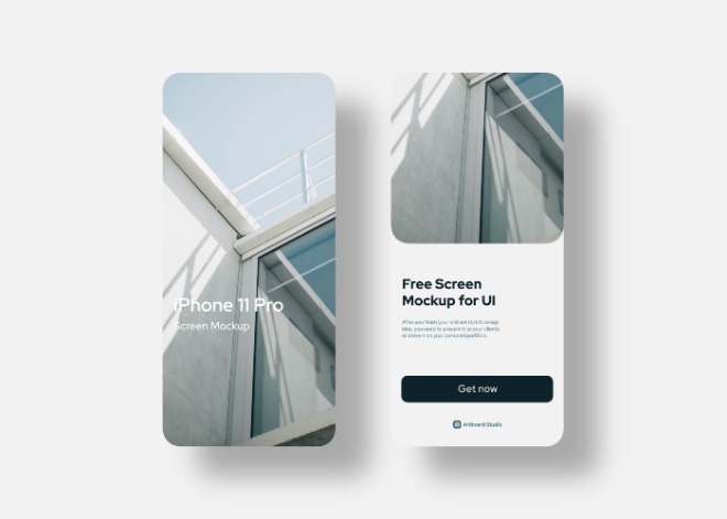 Screen Frame Mockup Scene #screen #ui #mockup #frame #iphone
