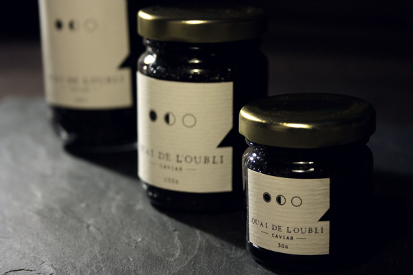 Quai de l'Oubli - Caviar - Packaging #inspiration #history #caviar #branding #packaging #design #food #students #identity