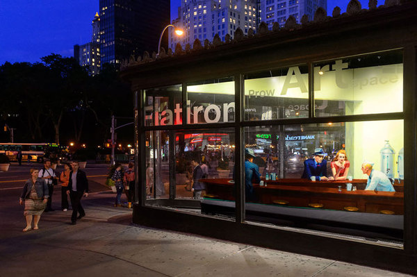 whitney hopper nighthawks designboom 02 #whitney #flatiron #installation #york #hopper #nighthawk #new