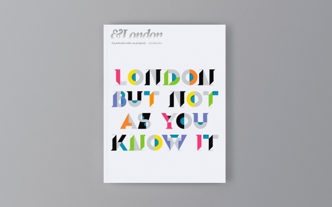 A typographic cover for &London magazine by Sawdust | Creative Boom #cover #typography