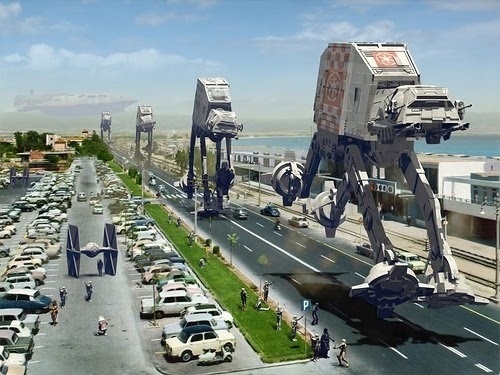 4322411974_44e65d151f.jpg 500×375 pixels #wars #running #oceanside #star #atat