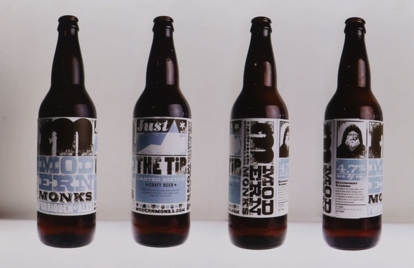 Modern Monks Branding on the Behance Network #beer #monks #modern #design #package