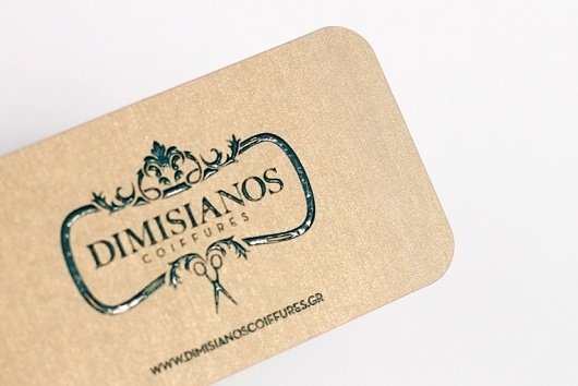 Kommigraphics Print & New Media Design Studio | Projects & Portfolio | Dimisianos Coiffures #baroque #business #card #design #graphic
