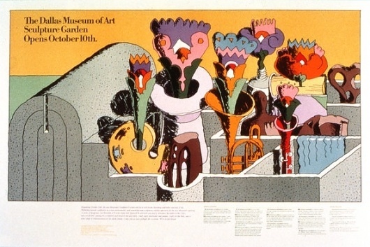 Dallas Museum of Art : Sculpture Garden Grand Opening Poster : Sibley/Peteet Design Austin #rex #museum #peteet #poster #dallas #art