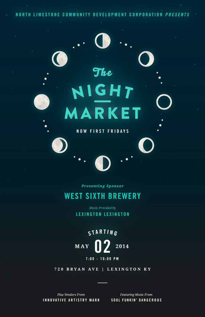 Night Market: May www.fromupnorth.com #poster #typography