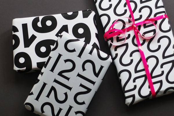 Typography gift wrap paper on Behance #wrap #gift #behance #paper #typography
