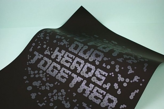 Computer Arts - Shoot print work for your portfolio #silkscreen #print #poster #metallic #typography
