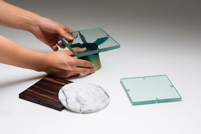 Craft combine plate material stool table copper gold marble beautiful design round object design inspiration modern best www.mindsparklemag.