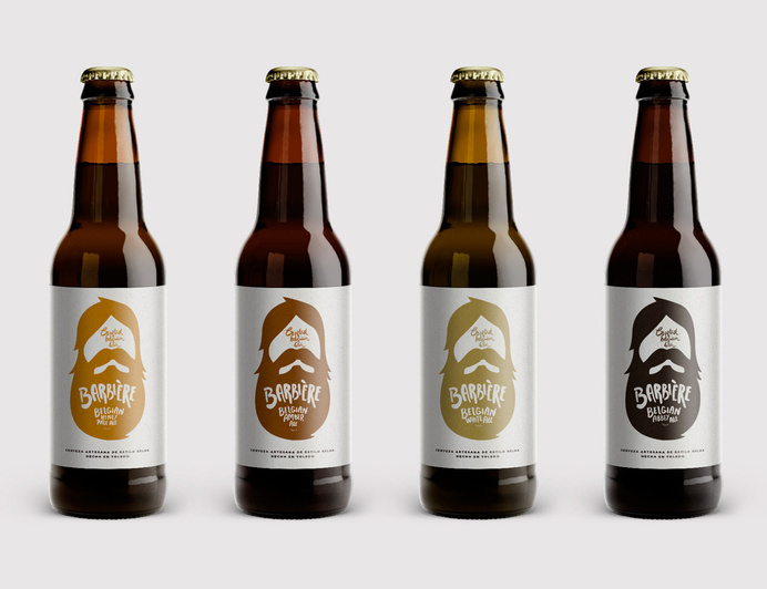 lovely-package-barbiere-4 #beer #bottle #packaging #beard #design #graphic