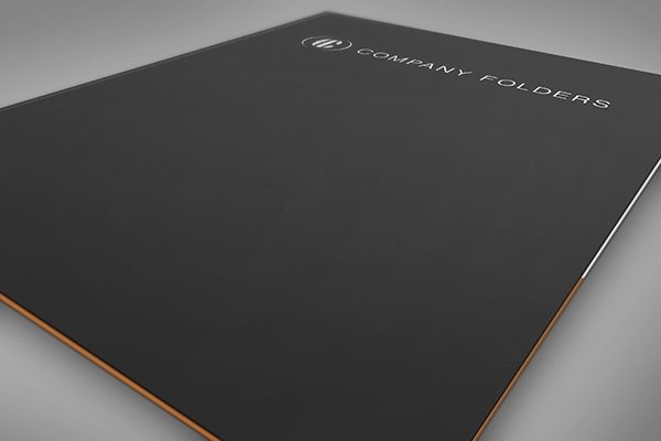 Close-Up Presentation Folder Mockup Template