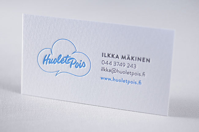 Scandinavian letterpress business card | Elegante Press #card #scandinavian #letterpress #business