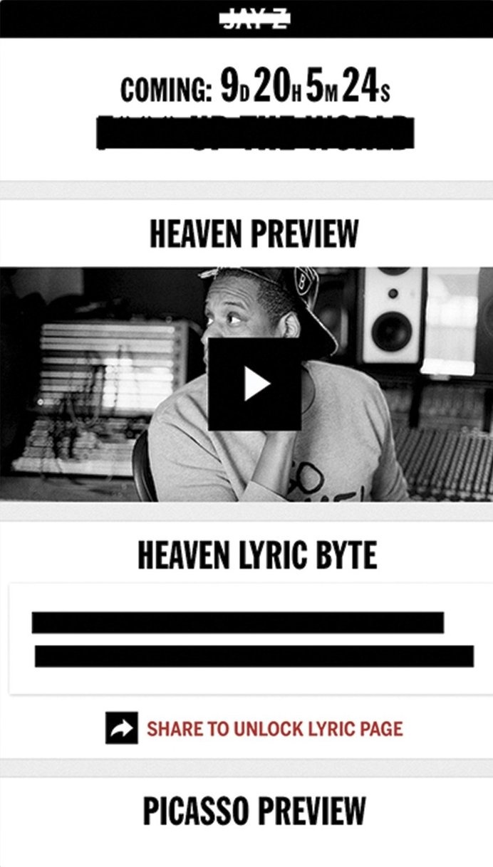 Jay Z Magna Carta Holy Grail App #dd