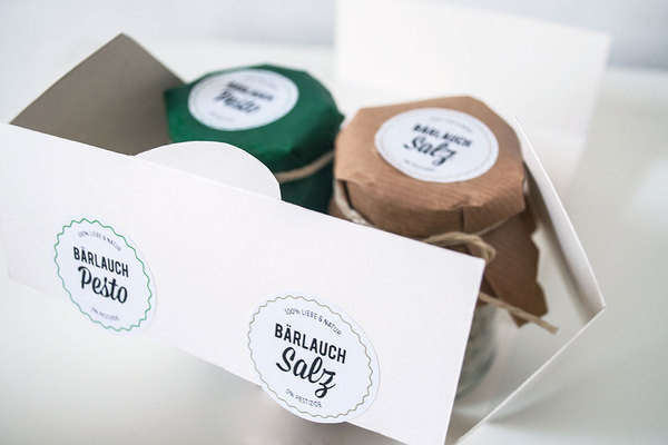 BÄRLAUCH PESTO & SALZ - Packaging Design by Ricarda Schweigler #packaging #food #design #branding