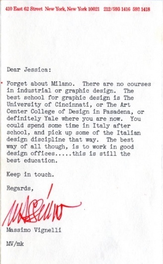 swissmiss #massimo #vignelli #note #design #graphic