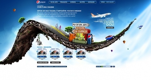 Composition Inspiration PEPSI #creative #airplane #design #travel #road #pepsi