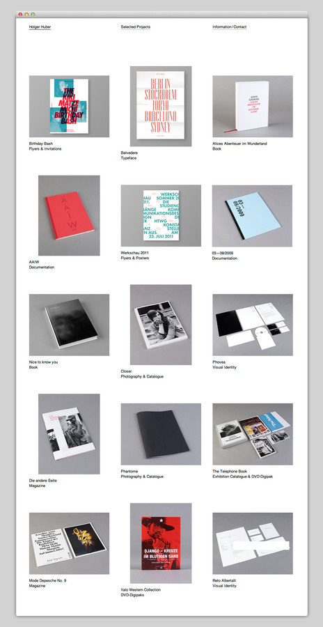 Holger Huber (beautiful simplicity) #website #layout #web #portfolio