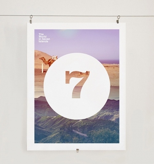 World in 7 islands on the Behance Network #design #graphic #poster