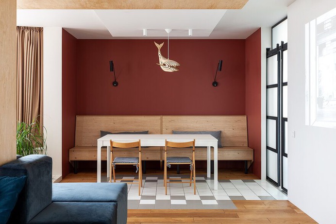 Two-Storey Apartment Project in Kiev for a Large Family