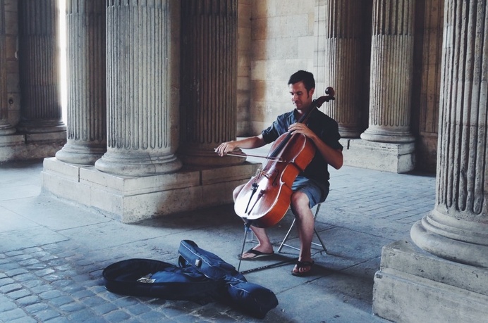 #paris #louvre #authentic #music #doublebass #summer