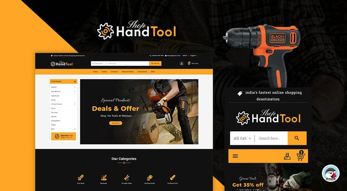 #Hand #Tools & #Equipment - #Prestashop #Responsive #Theme | #TemplateTrip #eCommerce #Website #Design #Template