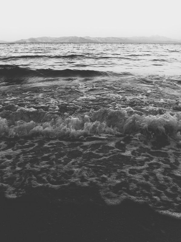 And you. #white #water #black #sea #summer #and #horizon
