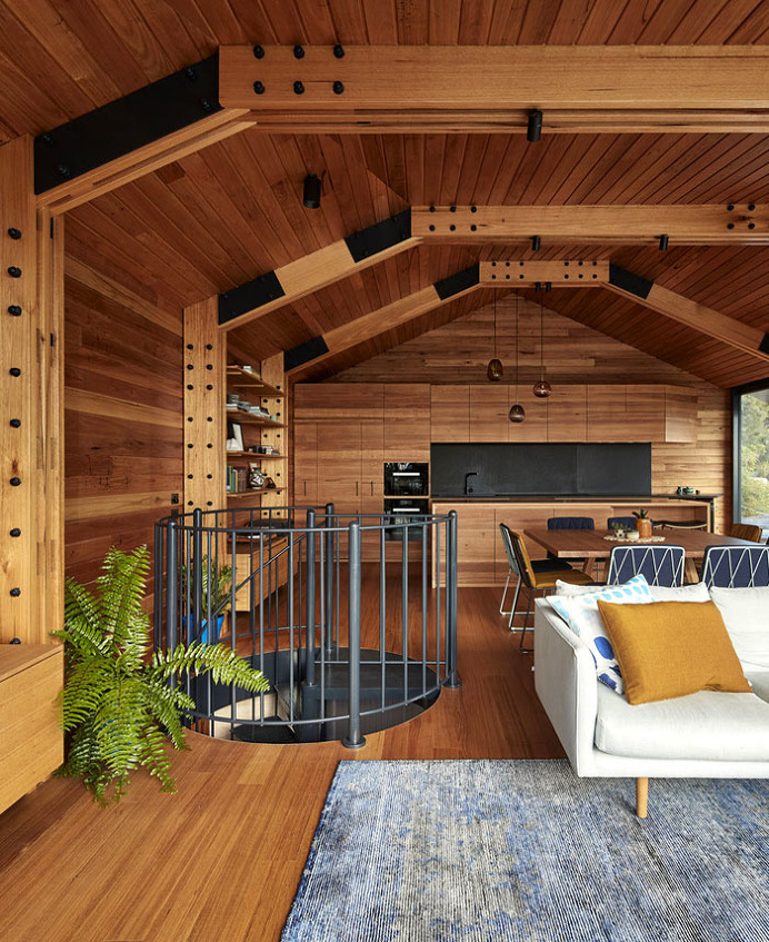 Timber Extension on a Beach House by Austin Maynard Architects - InteriorZine