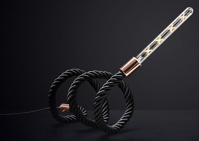 Fauna Lamp by MID / Adaptable Lamp is Moulded to Fit Various Settings