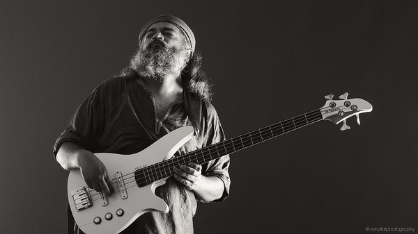 Rahul Ram of Indian Ocean for Yamaha Music India. #ocean #guitar #bass #lal #india #delhi #indian #photography #portrait #studio #yamaha #ram #music #musician #rahul #band #new