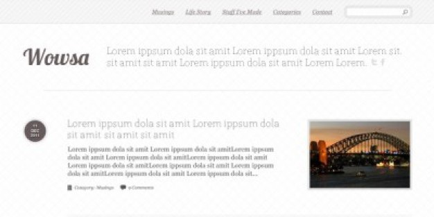 Simple blog layout psd Free Psd. See more inspiration related to Layout, Psd, Blog, Simple and Horizontal on Freepik.