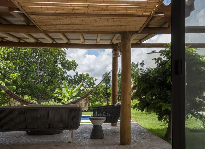 Bamboo House in Rural Brazil by Vilela Florez
